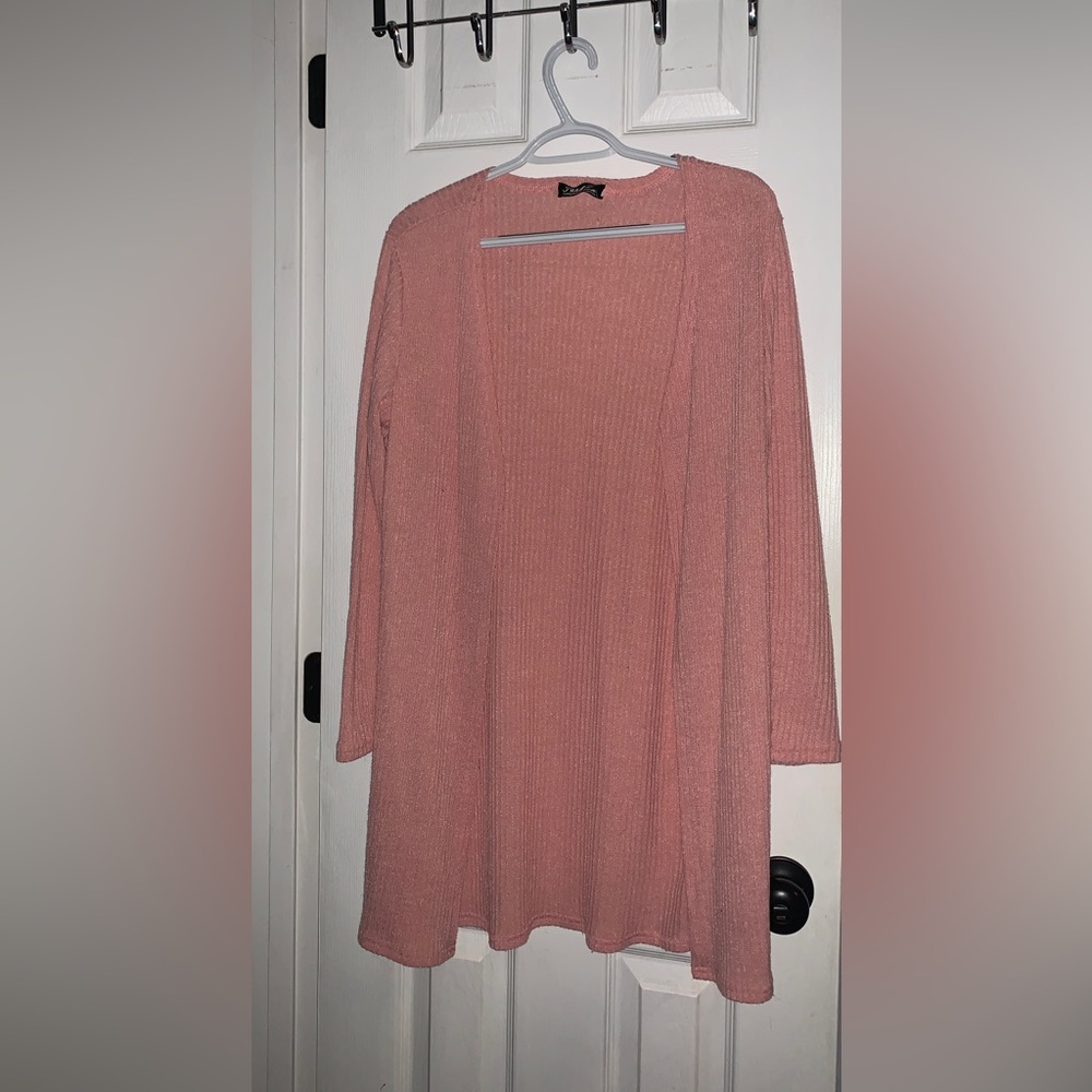 Pink cardigan